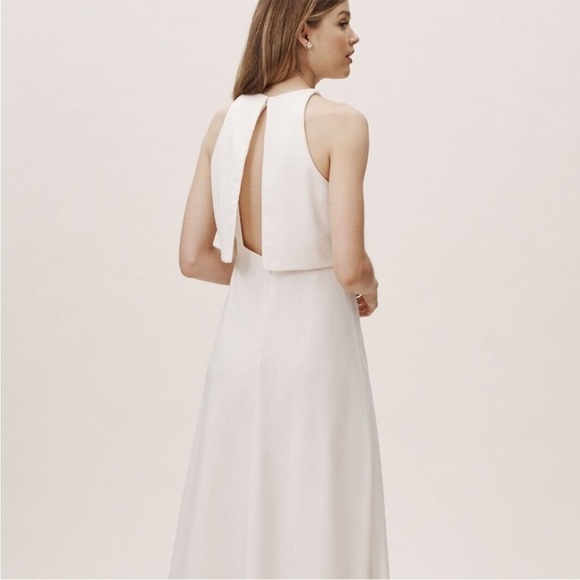 BHLDN XJill Jill Stuart Iva Crepe Maxi Dress MSRP: $298 BHLDN - Picture 6 of 15